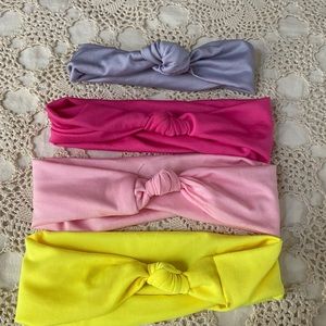 4 Toddler Girls stretch Headbands
